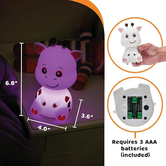LitezAll Giraffe Squishable Silicone Lantern – Color Changing Night Light - Image 5