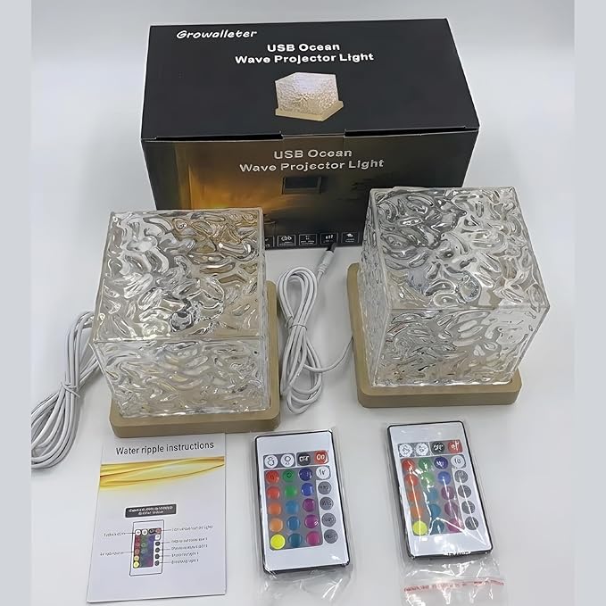 Ocean Wave Projection Lamp, 16 Color RGB Mood Light - Image 7