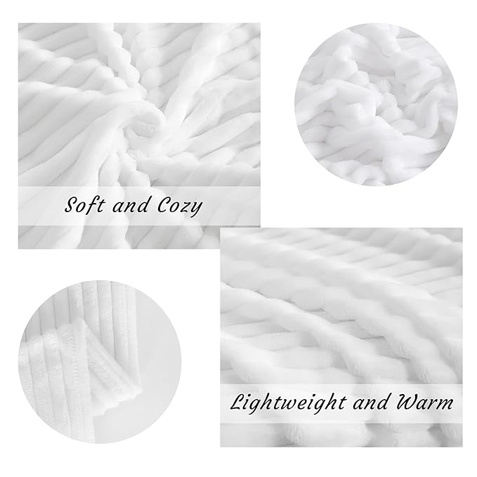 NTBAY Plush Flannel Twin Bed Blanket, 60X80 Inches Soft and Warm Lightweight - Image 6