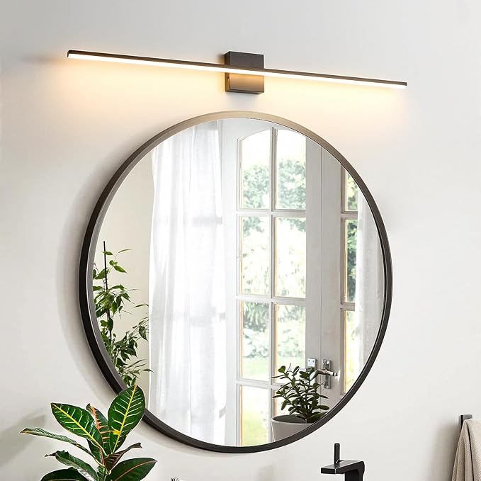 Modern Bathroom Vanity Light 32 Inch, 23W Black Bathroom Light Fixture Over - Image 6