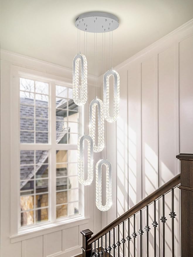 5-Lights Modern Crystal Chandelier - Image 5