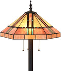 Bieye L12021 Tiffany Style Stained Glass Mission Floor Lamp 63 Inch Tall by Bieye