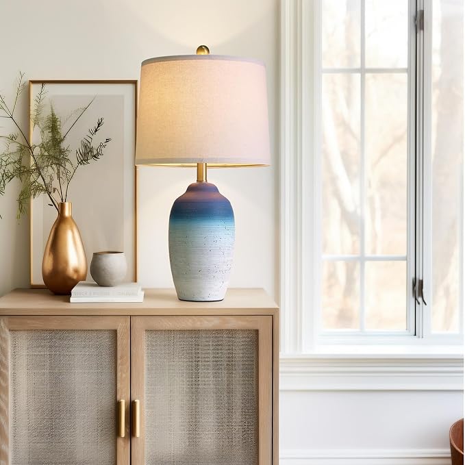 24.5" Vintage Ceramic Table Lamp - Image 8