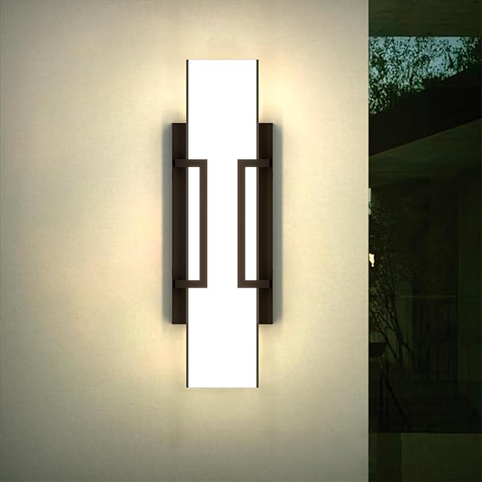 Hyunbae LED Wall Sconce Lights, Waterproof Porch Lamp - Image 2