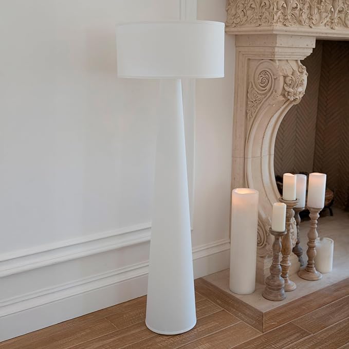 Floor Lamp - Branch and Wick – 59” Tall Standing Linen Lamp - Image 9