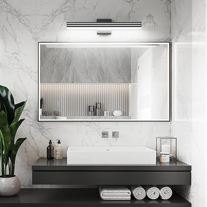 Ralbay Black Vanity Light 5 Color Temperature Dimmable LED Modern Bathroom - Image 5
