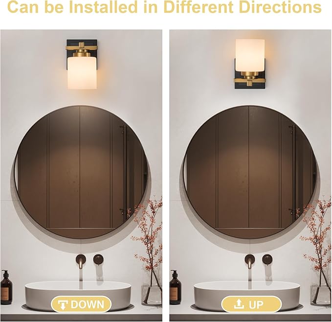 1 Light Modern Bathroom Light Fixtures Over Mirror, E26 Socket - Image 4