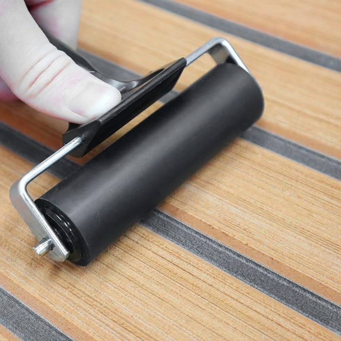 KXKZREN Rubber Roller for Flooring Installation 4 inch Rubber Brayer Glue - Image 6
