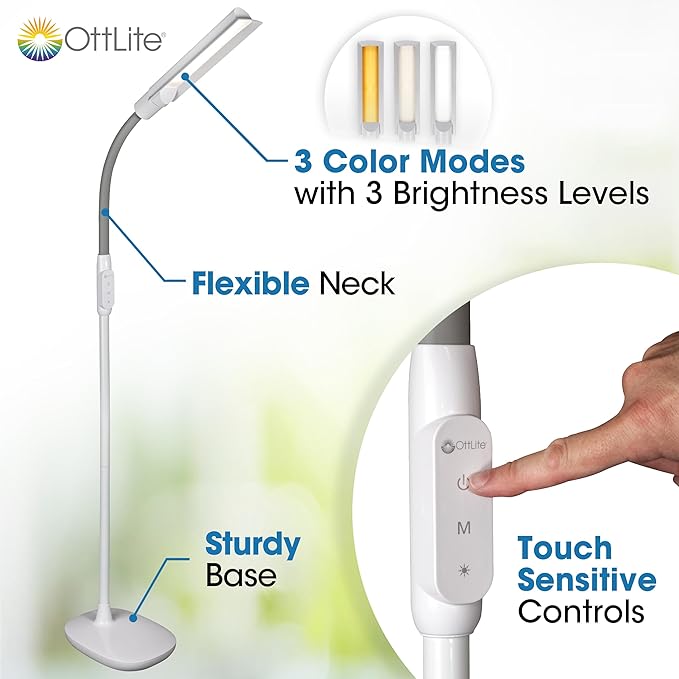 OttLite WingShade LED Floor Lamp - Image 2