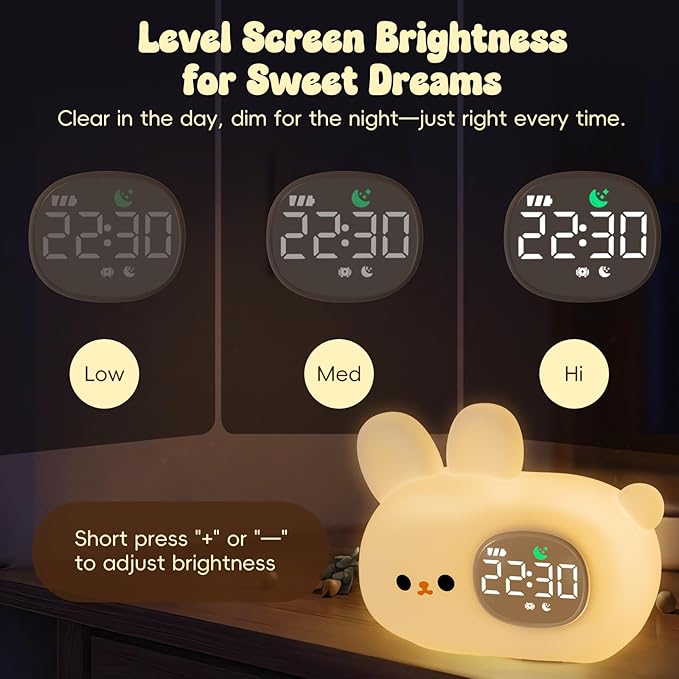 Bunny Alarm Clock with Night Light - Image 6