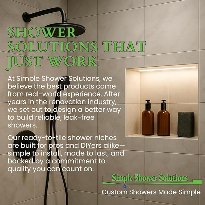 LED Light Shower Niche, Tile-Ready - Image 6