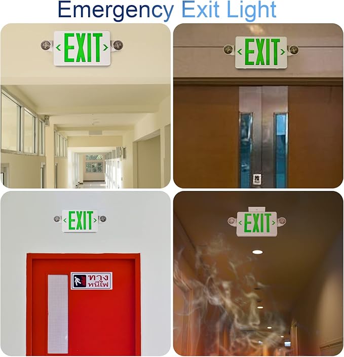CM MZY Exit Sign with Emergency Light, Exit Signs with Battery Backup, Combo - Image 6