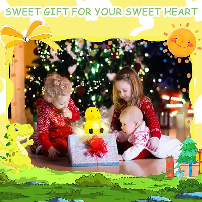 Night Light for Kids Cute Dinosaur Night Light, 16 Colors Silicone Dimmable - Image 8