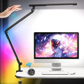 Pak LED Desk Lamp with Clamp, 18W Dual Light Architect Desk Light, Adjustable by Paklighting