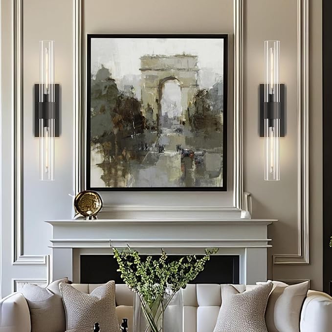 YUYI Black Wall Sconce, 22.8'' Wall Light - Image 7