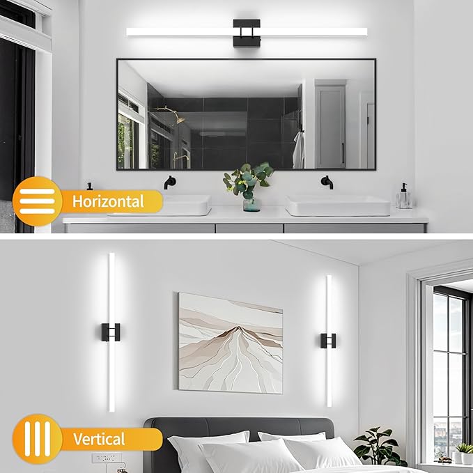 Modern Black Vanity Light Bar 40 Inch, 30W 5CCT Dimmable Bathroom Light - Image 7