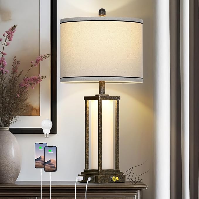 27" Tall Vintage Table Lamp by Cinkeda