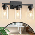 IZORRO Black Bathroom Vanity Light, 3-Light Vanity Lighting fixtures Over Mirror by IZORRO