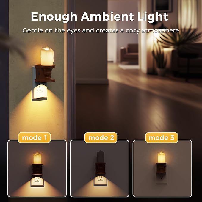 L LOHAS LED Night Light, Flameless Candle Night Light - Image 4