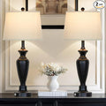 30" Tall Table Lamps Set of 2, Touch Control Bedside Lamp by Cinyirong