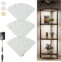 3-Pack Under Shelf Lighting for 4 Tier Corner Shelf Stand, Ultra-Bright 10 by Little+Joke