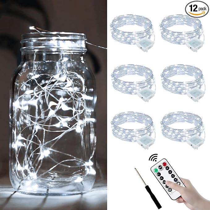 ZGWJ 6 Pack Fairy Lights Battery Operated by ZGWJ