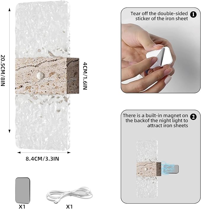 Magnetic Wall lamp Without Wiring, USB Charging Modell, Human-Sensing Ambient - Image 9