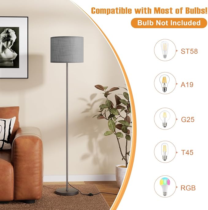 Ambimall 60'' Modern Floor Lamp - Image 4