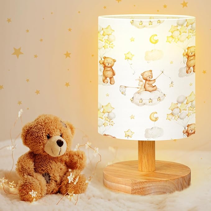 VIHOSE Bear Kids Table Lamp for Bedroom Kids Bedside Lamp by VIHOSE