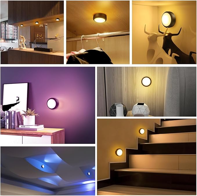 BLS LED Puck Lights with Remote Control, 13 Color Changing Under Cabinet - Image 4