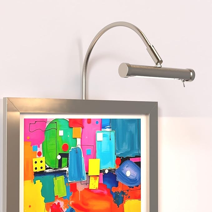 Cocoweb 6 Inch Tru-Slim Satin Nickel Picture Light by Cocoweb
