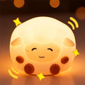 Rechargeable Sheep Night Light, Touch-Controlled Silicone Lamp, Anime Lamp by Unknown