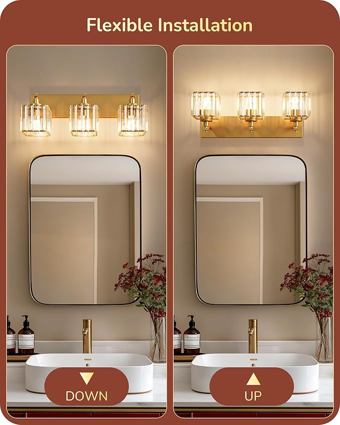 EDISHINE Bathroom Vanity Light, 20.47-Inch Modern Bathroom Lighting Fixtures - Image 4