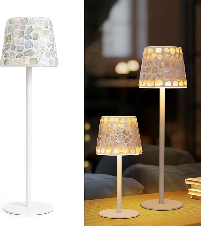 AELS Mosaic Touch Cordless Lamp, 5200mAh Rechargeable Portable LED Desk Lamp by AELS