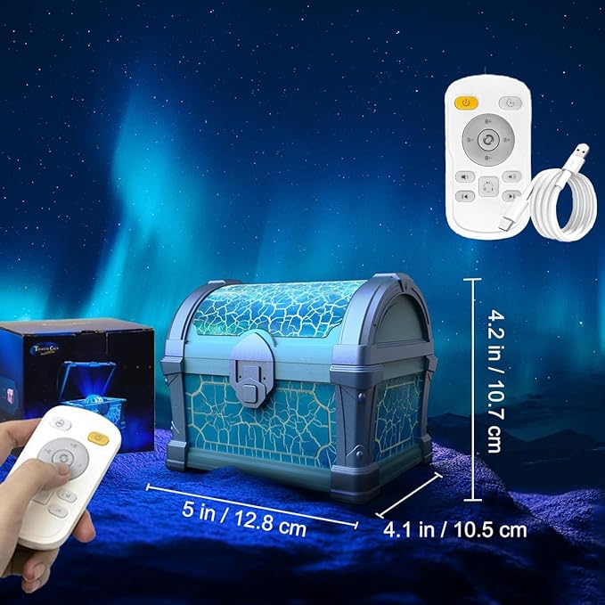 Treasure Box Northern Lights Projector, Galaxy Aurora Night Light Projector - Image 9