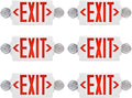 AKT LIGHTING Emergency Exit Light, Adjustable Two LED Head Exit Sign Light by AKTLIGHTING
