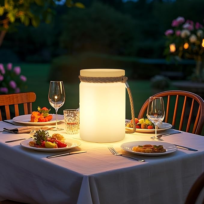 uuffoo LED Lamp Lantern Table Lamp Cordless Shower Lamp IP44 RGB and Warm White - Image 7