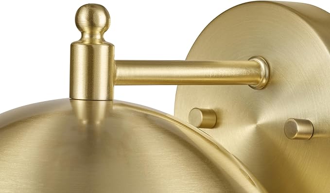 GLOBE Electric 65000048 1-Light Wall Sconce, Brushed Brass, Wall Lights - Image 8