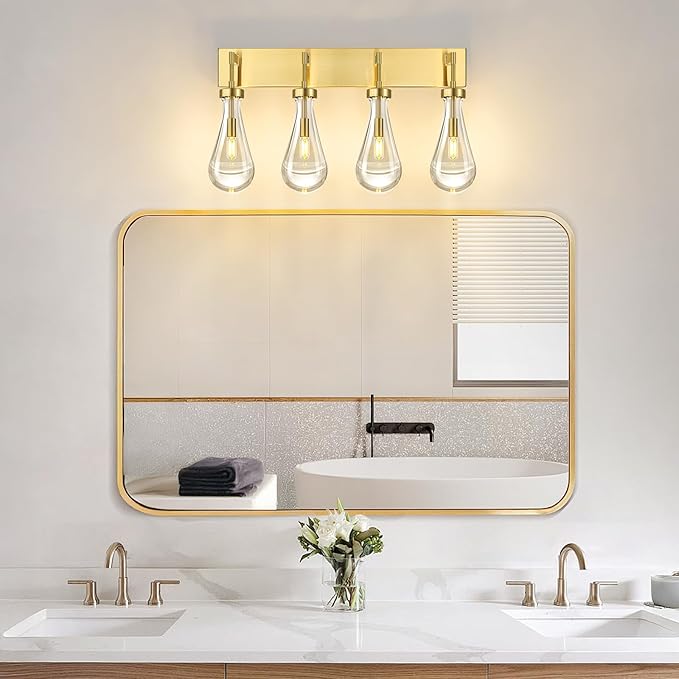 Raindrop Wall Sconces Gold Crystal Sconces Wall Decor Modern Lighting Glass - Image 3