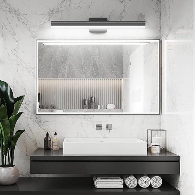 Ralbay Modern Black Bathroom Light Fixtures 5 Color Temperature Dimmable - Image 6