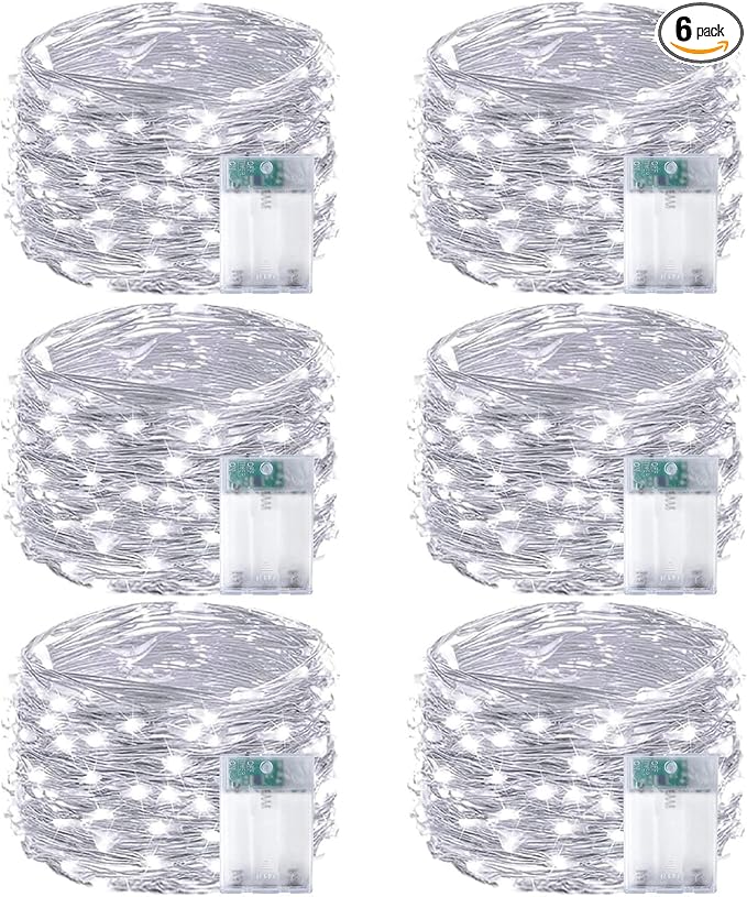 6-Pack Fairy Lights Battery Operated by EXF