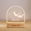 Personalized Baby Gifts for Kids, Custom LED Name Lamp, Moon and Star Acrylic by Unknown