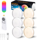 EverBrite Puck Lights with Remote, Rechargeable Linked Sensor Under Cabinet by EverBrite