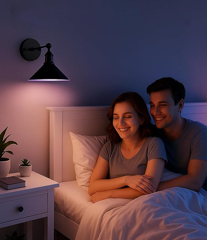 Rechargeable Battery Operated Wall Sconces Set of 2, RGB 15 Color Dimmable - Image 7