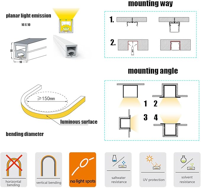 Silicone Soft LED Strip, LED Landscape Lighting, 12V Low Voltage Step Light - Image 4