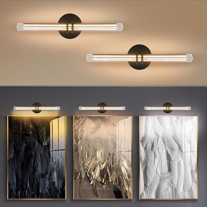 YUYI Crystal Picture Light for Wall, Modern K9 Crystal Dimmable Painting Lights - Image 5