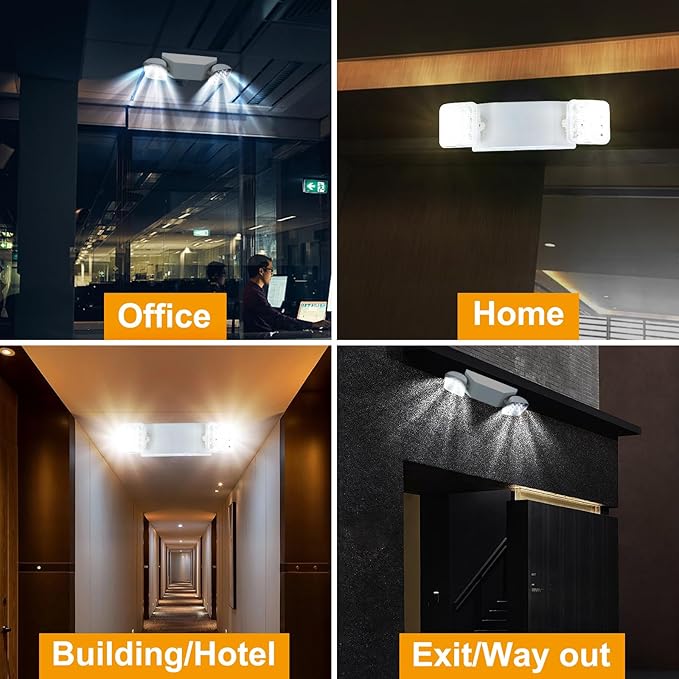 Led Emergency Lights with Battery Backup 12 Pack, Commercial LED Emergency Light - Image 7