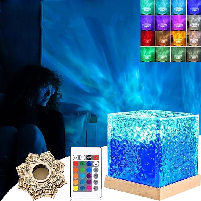 Magical Northern Lights Cube, Aurora Night Light Projector, Northern Lights Lamp by bolstoc