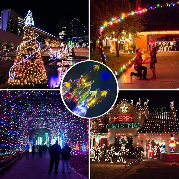 Christmas Light, 33ft 100 LED Battery Operated String Lights - Image 2