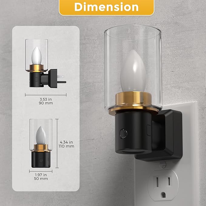 L LOHAS LED Candle Night Light, Flameless Candle Nightlight Plug in, - Image 7